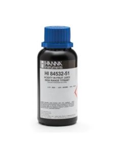 Titullues high range për acidin e titullueshëm për aciditetin në lëngjet e frutave - HI84532-51